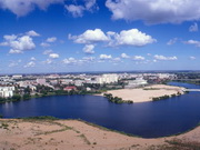 Панорама города. Река Малая Кокшага.