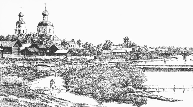 Плотина городской водяной мельницы на реке Малая Кокшага